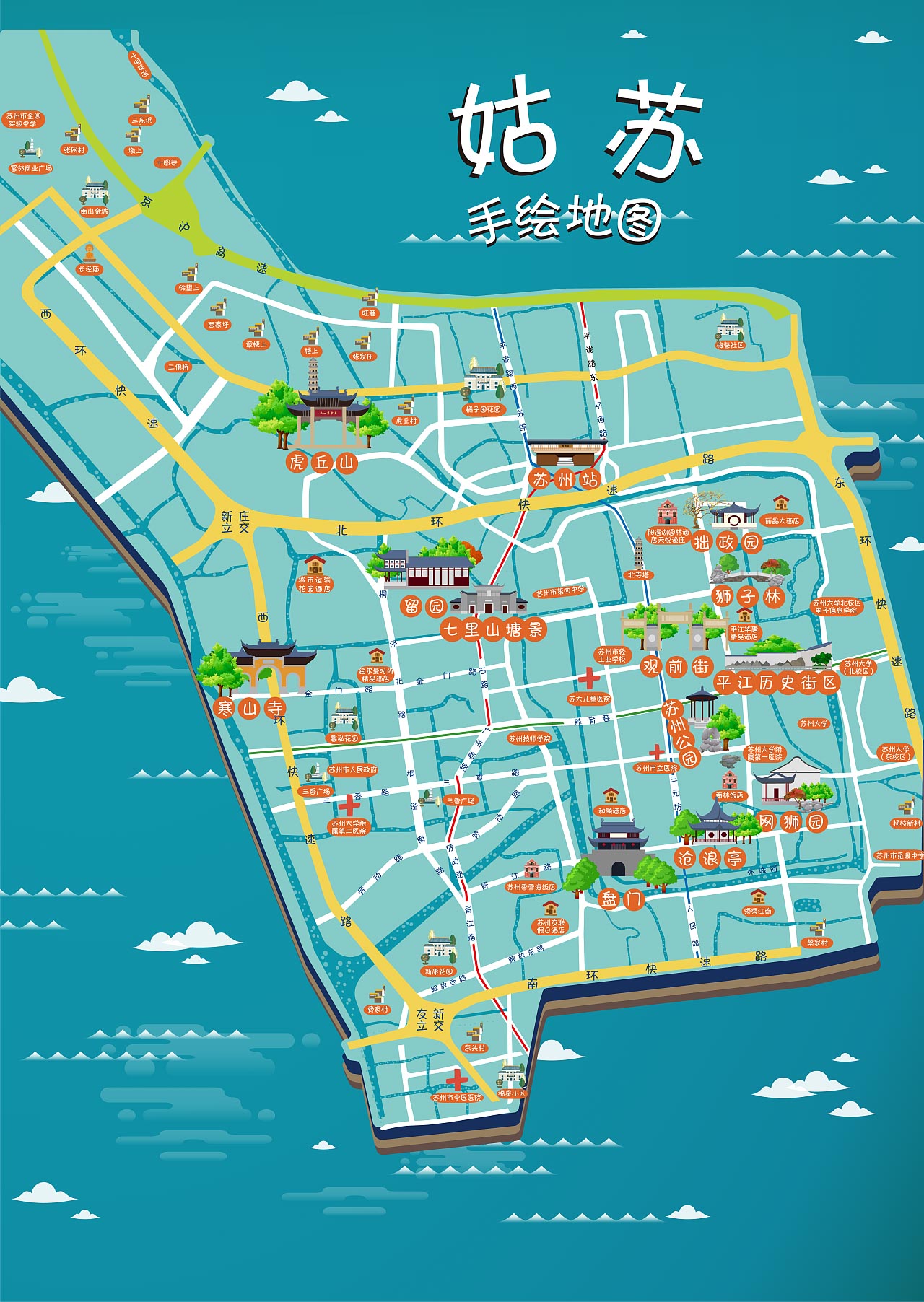 蕉城手绘地图景区的文化宝藏