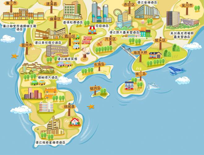 蕉城手绘地图旅游的艺术指南